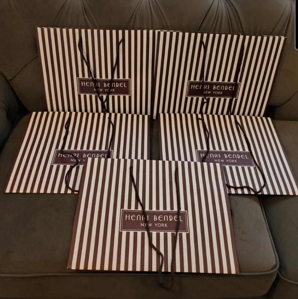 Henri Bendel Shopping Bag Lot of 5 Med